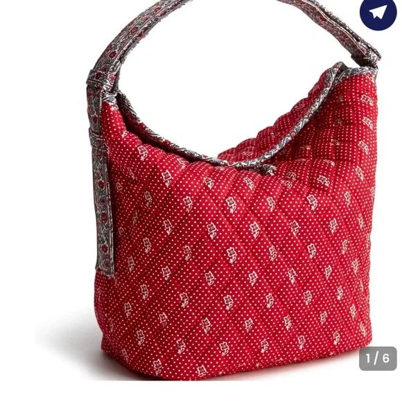 Vera Bradley Premium Cotton Astoria Shoulder Bag - Picture 3 of 14